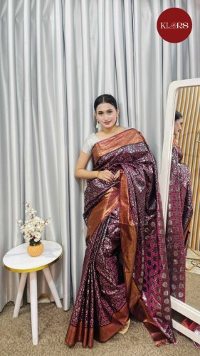 Copper Black Kajoli Saree