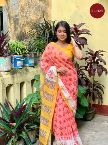 Peach Hemanti Saree