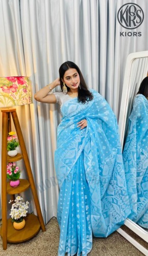 Sky Blue Aparajita Saree
